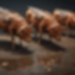 Illustration of various cattle fly repellent types