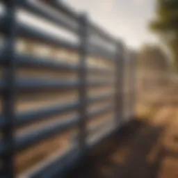 Durable cattle panel showcasing robust construction