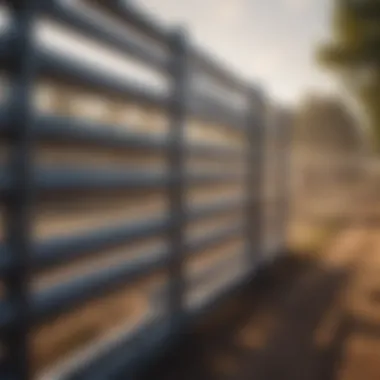 Durable Construction of Cattle Panels Durable cattle panel showcasing robust construction