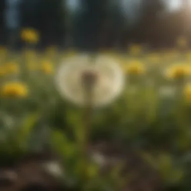Ecological Benefits of Dandelions An infographic illustrating the ecological benefits of dandelions