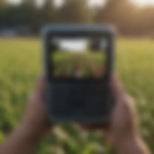 High-tech EC reader in agricultural field