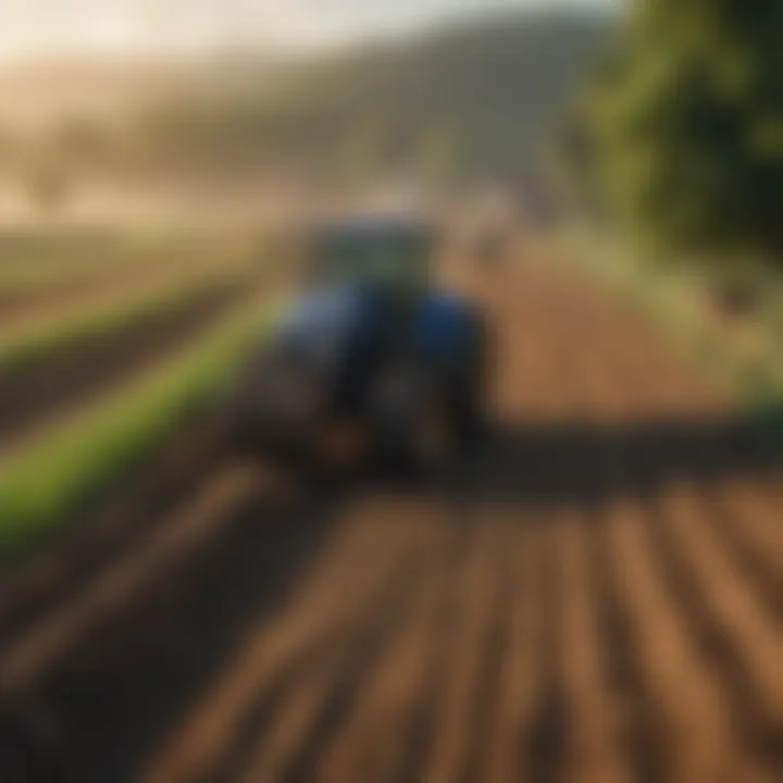 Illustration of sustainable farming practices with EC readers