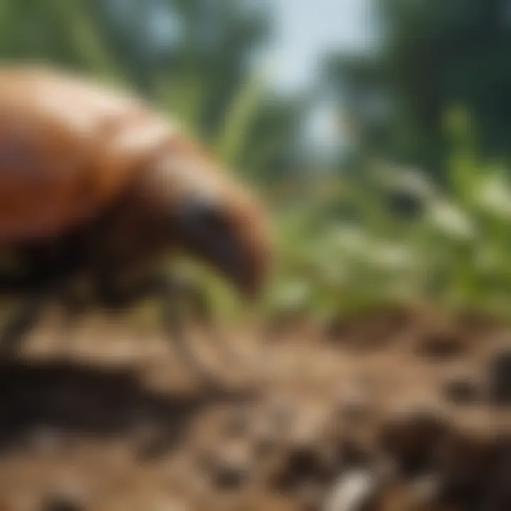 Visual representation of sustainable pest management practices in agriculture