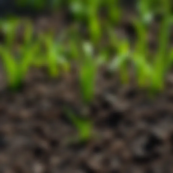 Nutrient-Rich Soil for Grass Healthy soil rich in nutrients for grass growth