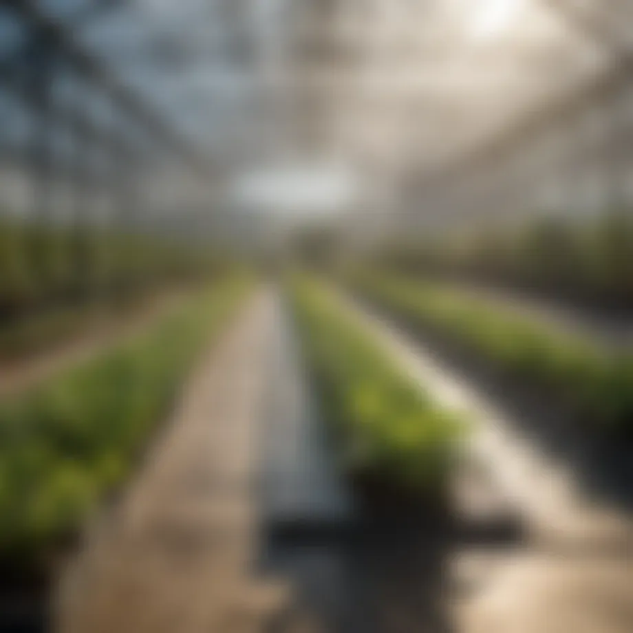 HydroFarm Heat Mat in a Greenhouse