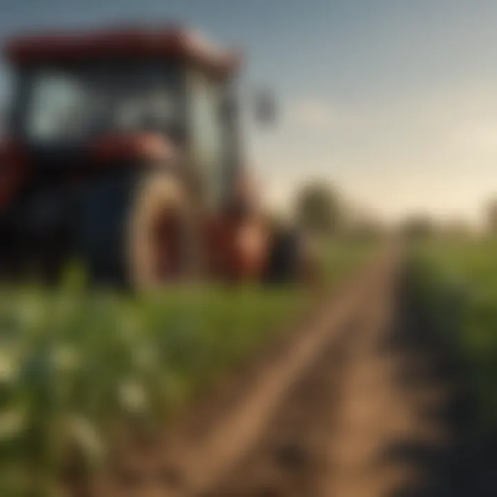 A field showcasing diverse crops affected by pests