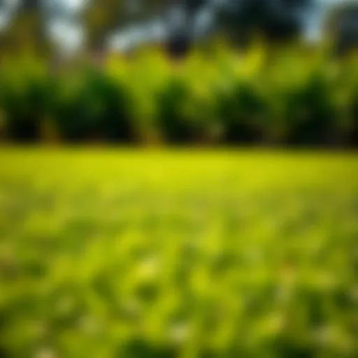 Lush St. Augustine grass lawn with vibrant green color