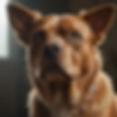 Signs of Discomfort in Dogs Dog showing signs of discomfort