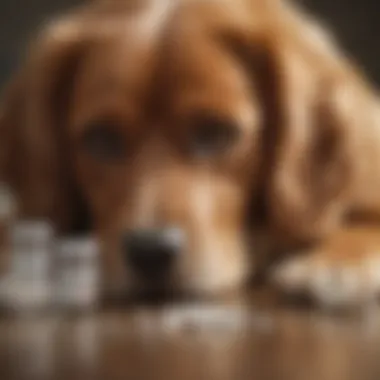 Administering Prednisone to a Dog Canine receiving medication