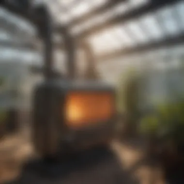 Propane heating system in a greenhouse