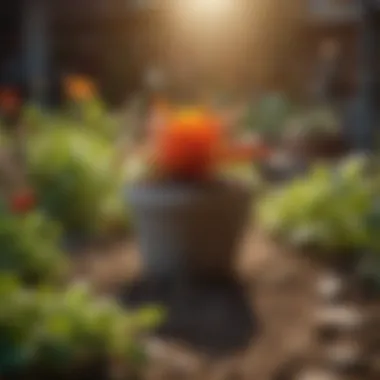 A vibrant garden illustrating the factors that boost seed germination