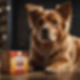 Simparica packaging with a dog