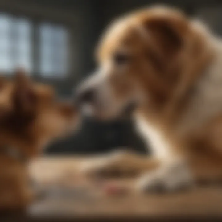 Consultation with a veterinarian regarding dosage