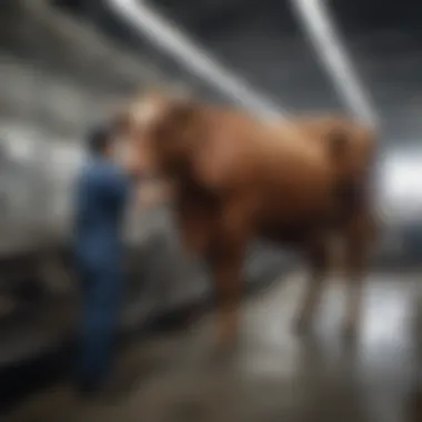 Humane Handling in Modern Facilities Modern facility showcasing humane handling techniques