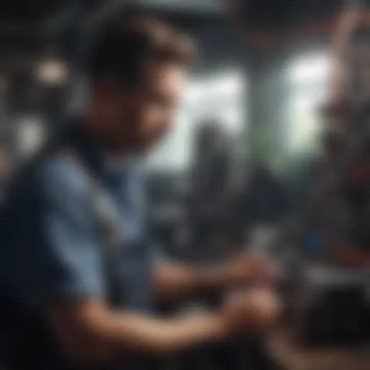 Training session for HVAC technicians