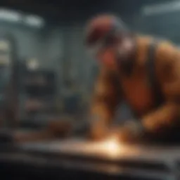 Union welding team collaborating on a project