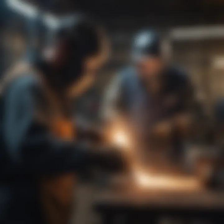 Training session for aspiring welders in Illinois