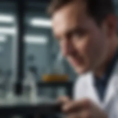 Laboratory technician analyzing samples for precision diagnostics