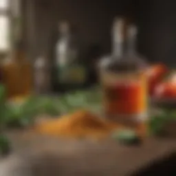 Close-up of pesticide formulation ingredients