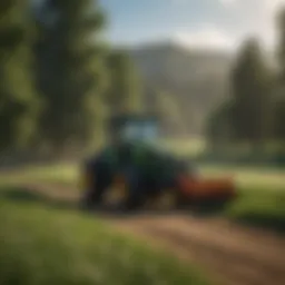 Westhill Tractor in a lush green field