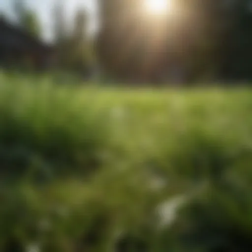A lush, green lawn showcasing healthy grass growth
