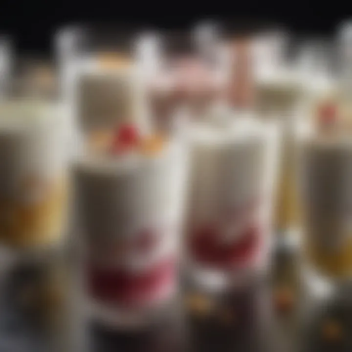 A close-up of yogurt cultures under a microscope, illustrating their role in fermentation.