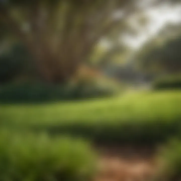Healthy Zoysia grass thriving in Central Texas soil